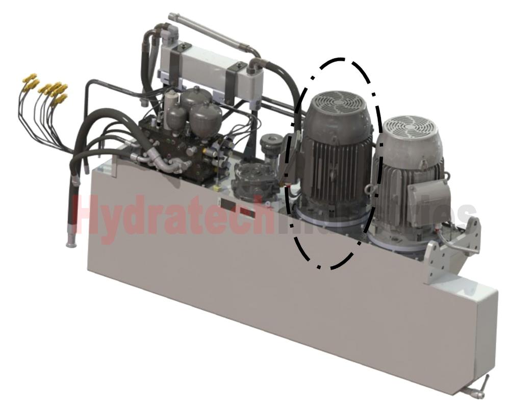 d. Motor pump assembly